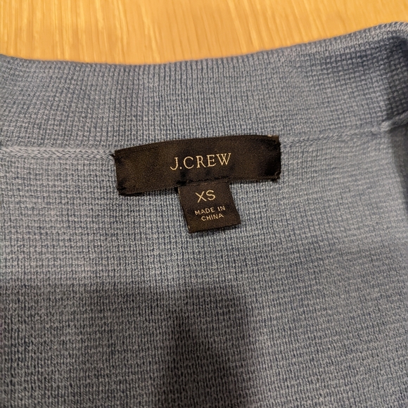 Women's Dusty Blue sweater blazer - Picture 6 of 6